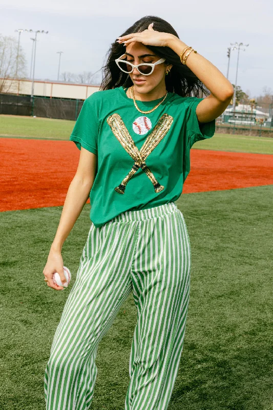 Green & Gold Baseball Tee