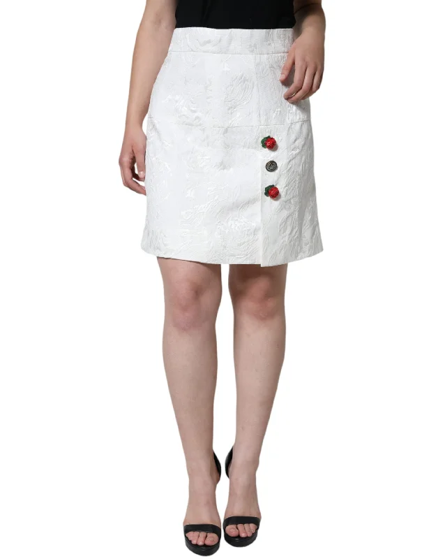 Dolce & Gabbana  Floral Brocade Embellished Mini Women's Skirt