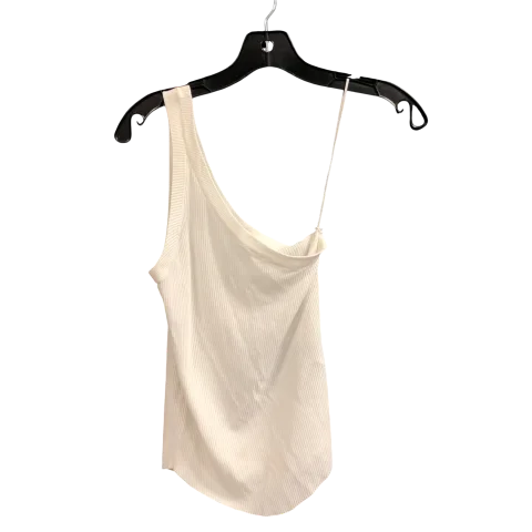 Top Sleeveless By Zara In White, Size: M