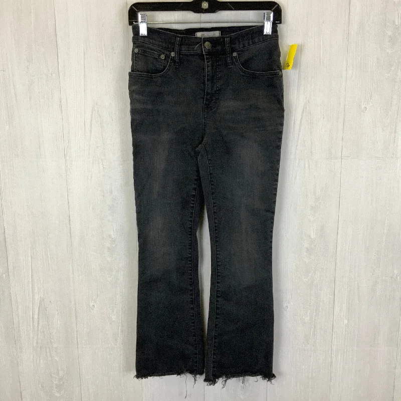 Jeans Boot Cut By Madewell In Black Denim, Size: 2