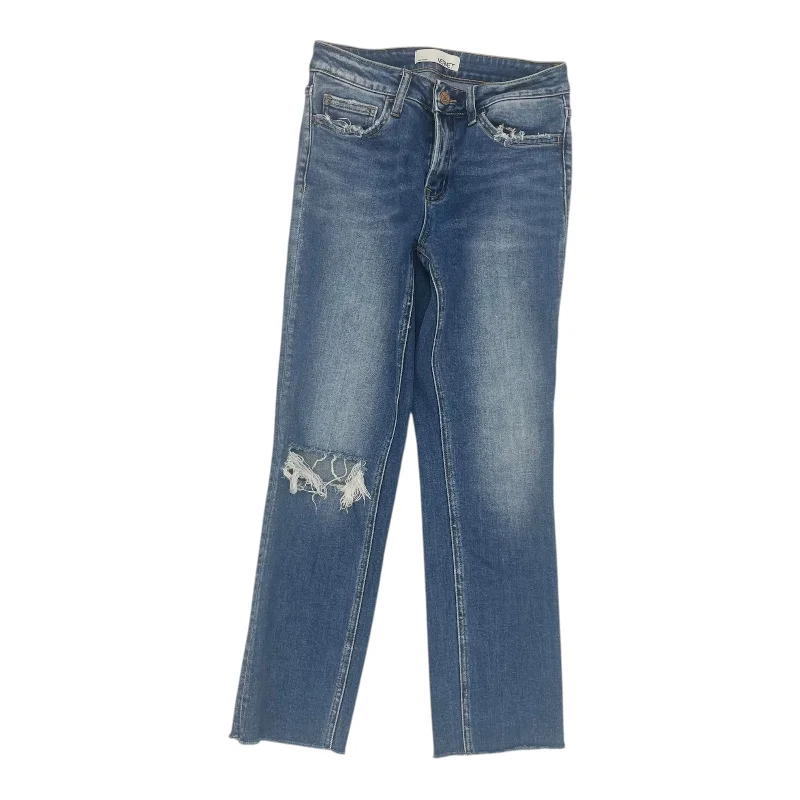 Jeans Straight By Vervet In Blue Denim, Size:2