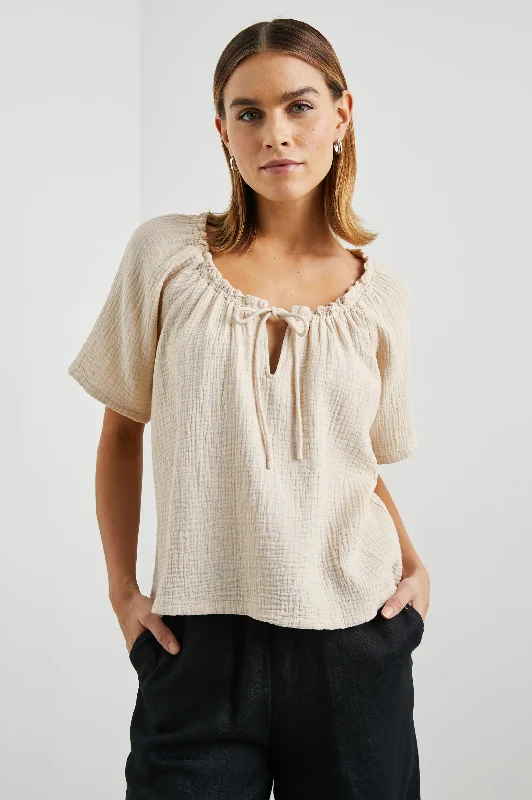 JUDITH TOP - FLAX