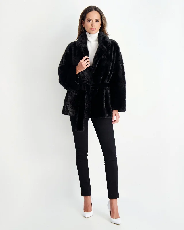 Mink Jacket with Belt