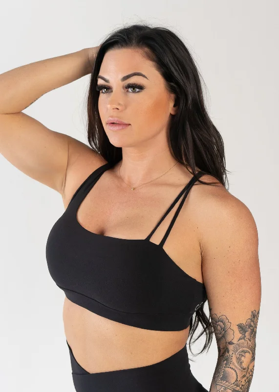 NKD Asymmetrical Bra | Black