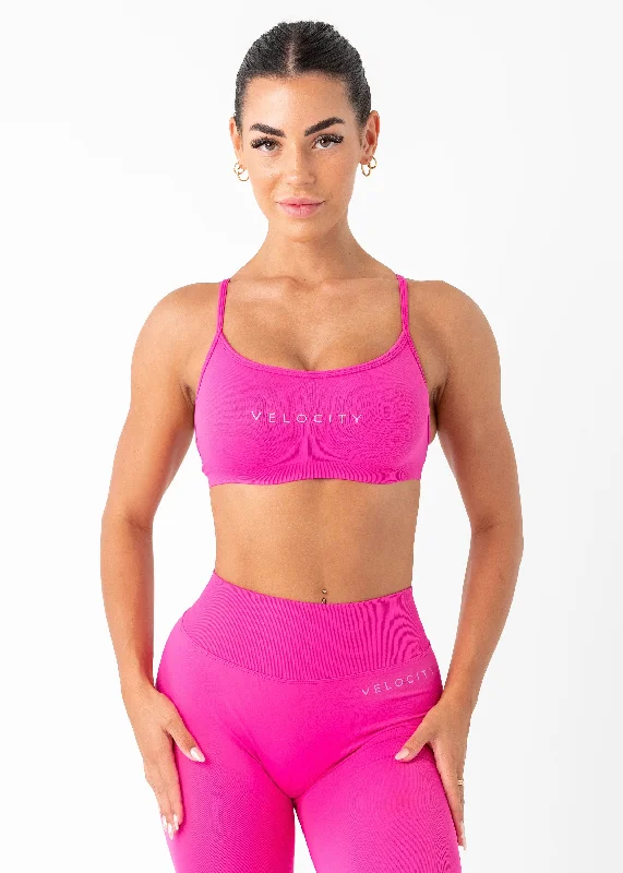 V SCULPT BRALETTE - FUSCHIA