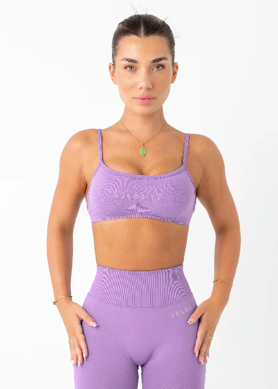 V SCULPT BRALETTE - WARM LILAC