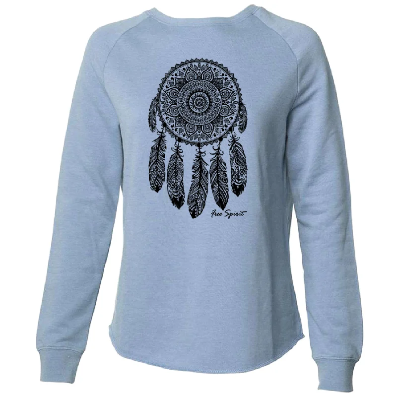 Native American Dreamcatcher Free Spirit Black Super Soft Crewneck Sweater