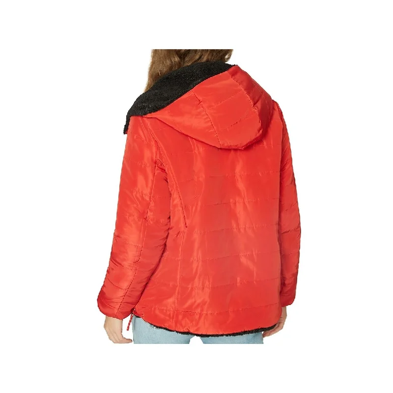 Sanctuary Women's Reversible Puffer Jacket Red Size Medium