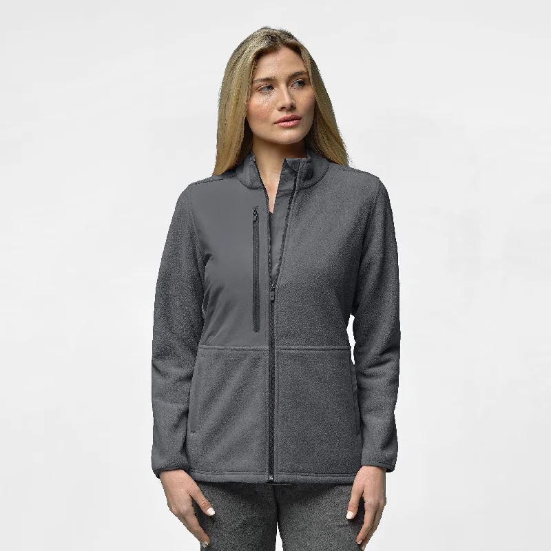 Slate Women's Micro Fleece Zip Jacket - Pewter