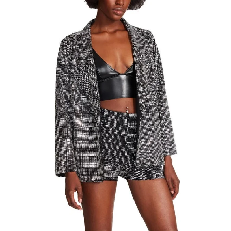 Steve Madden Women's Aya Beaded Jacket Gray Size X-Small