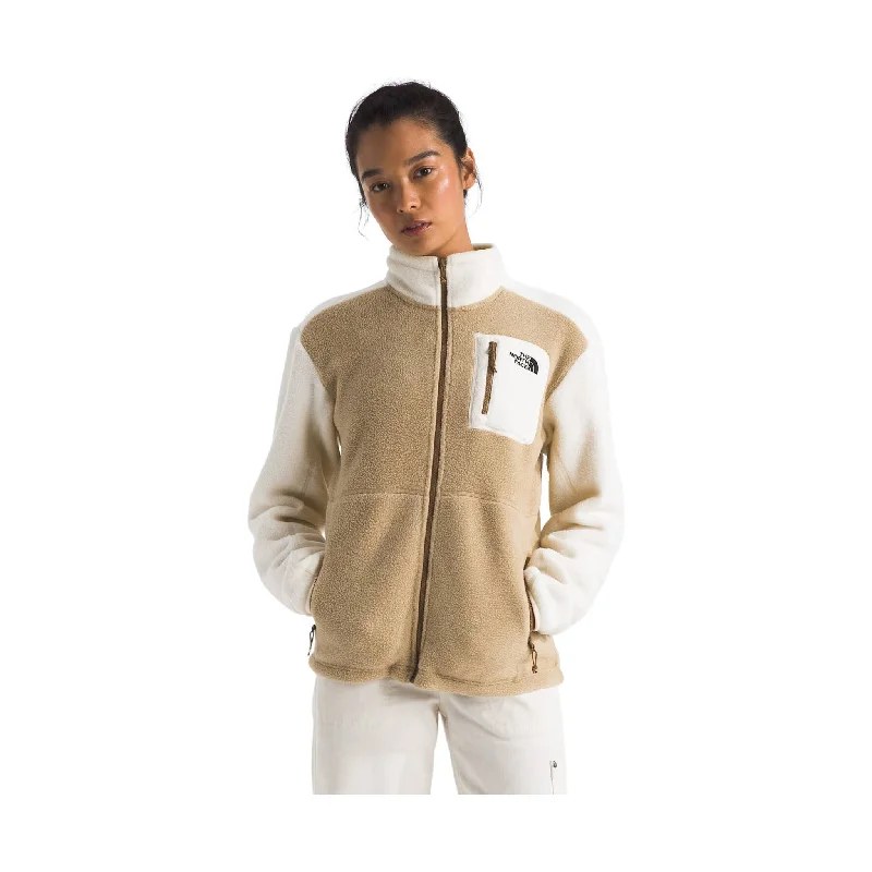 The North Face Women's Yumiori Full Zip Fleece - Khaki Stone/White Dune/Utility Brown