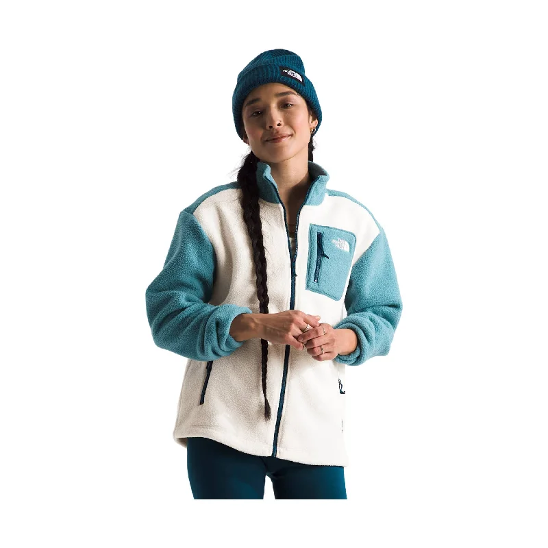 The North Face Women's Yumiori Full Zip Fleece - White Dune/Algae Blue/Midnight Petrol