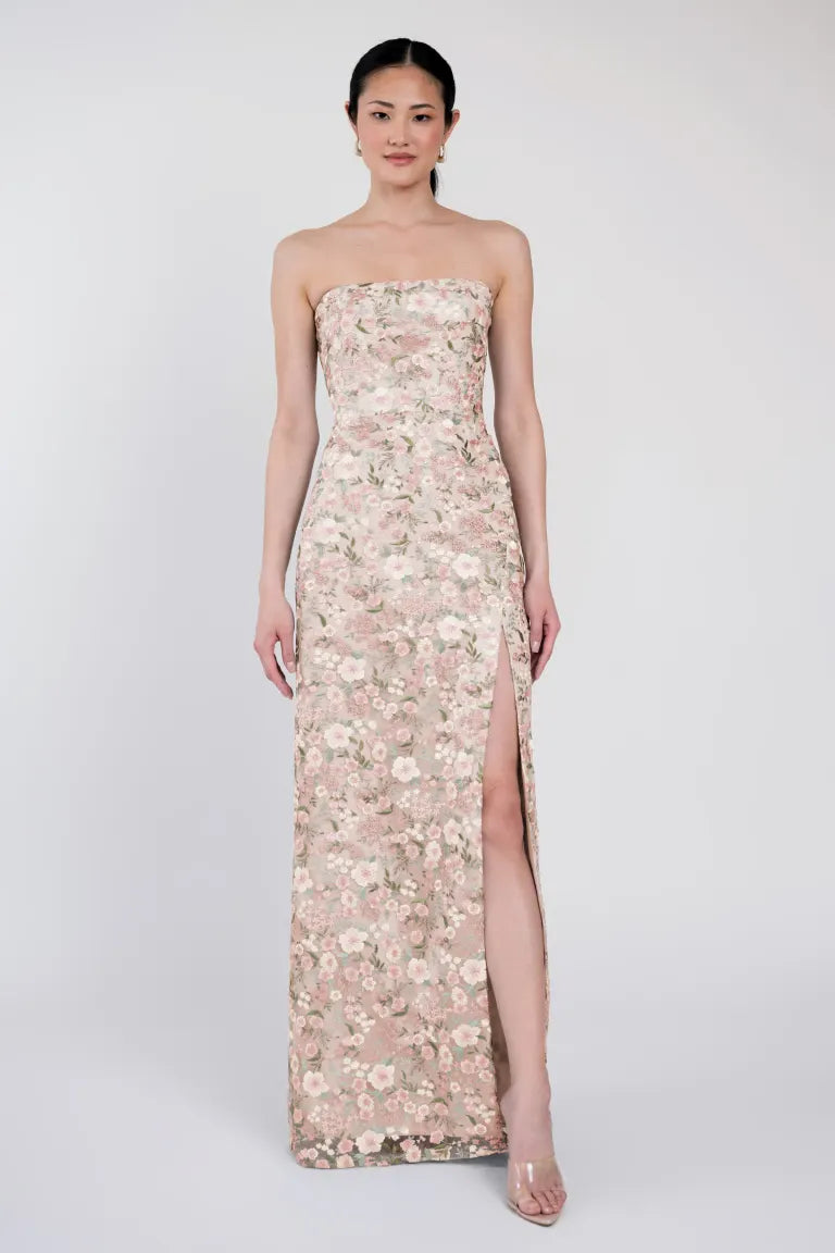 Jenny Yoo Bridesmaid Dress Mercy in Ophelia Embroidered Tulle