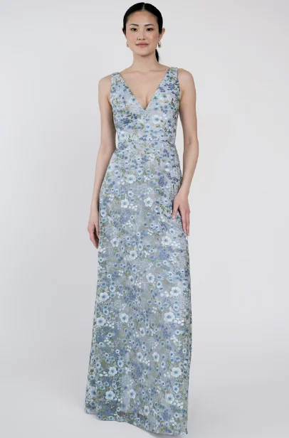 Jenny Yoo Bridesmaid Dress Tatum in Ophelia Embroidered Tulle